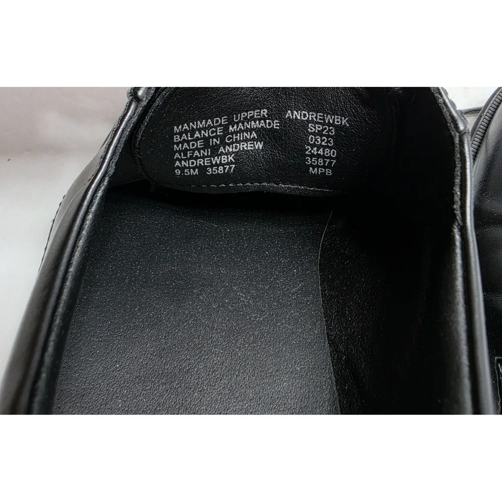 Alfani Andrew Mens Black Plain Toe Derby Dress Shoes Memory Foam 9.5M ANDREWBK